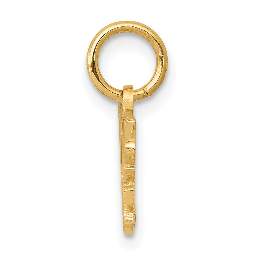 10K Yellow Gold LITTLE PRINCESS with Crown Charm - Product Photo