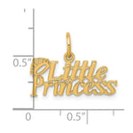 10K Yellow Gold LITTLE PRINCESS with Crown Charm - Product Photo