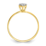 10K Yellow Gold CZ Promise Ring - Product Photo