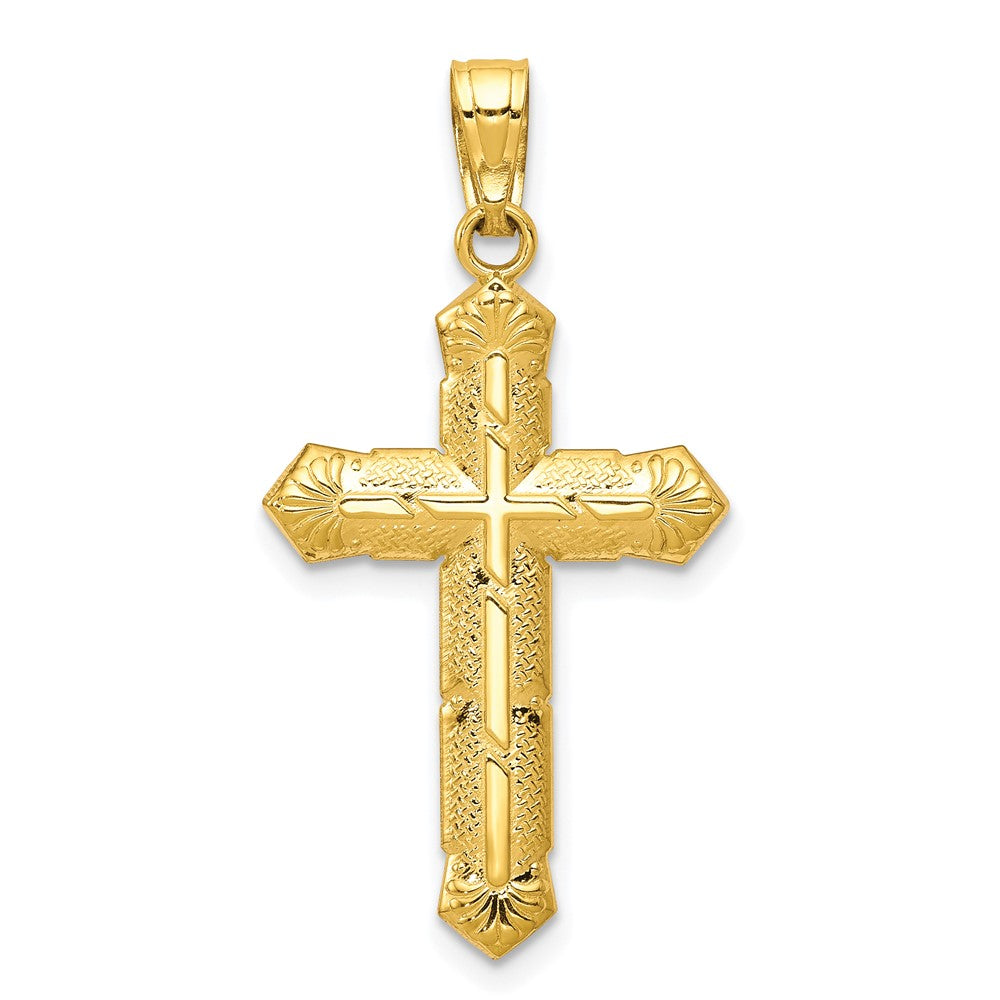 10k Passion Cross Pendant - Product Photo