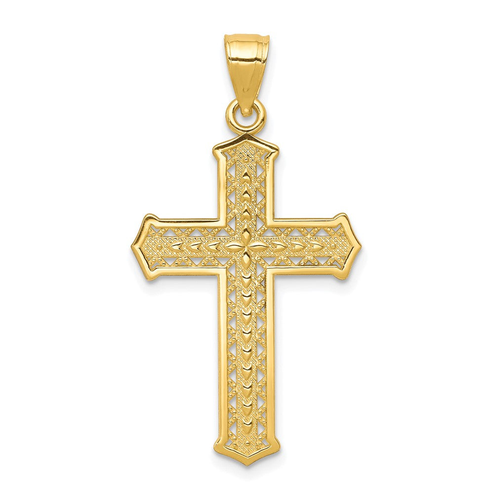 10K Yellow Gold Cross Pendant