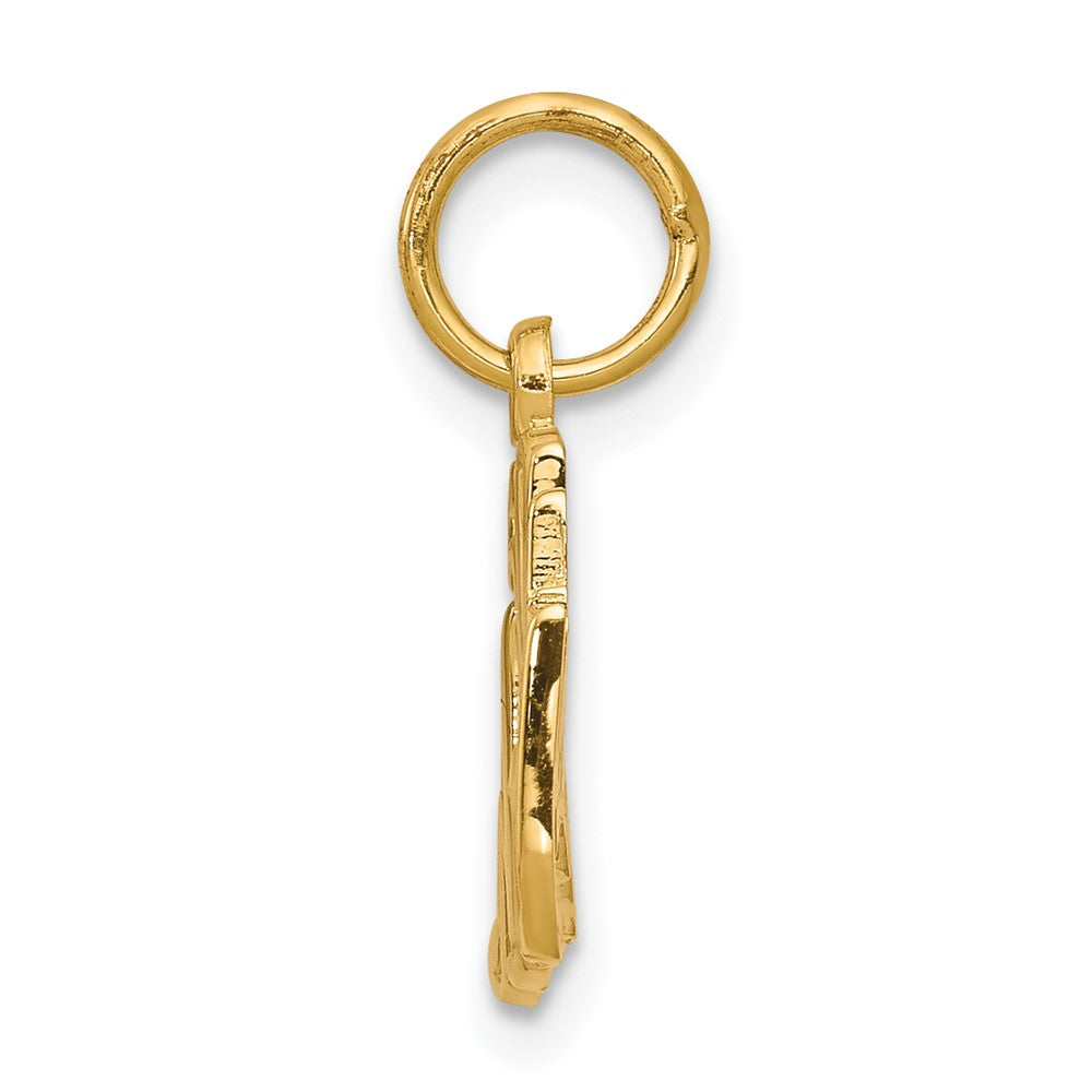 10K Yellow Gold 50th ANNIVERSARY Charm - Product Photo
