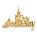 10K Yellow Gold 50th ANNIVERSARY Charm - Product Photo