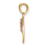 10K Two-Tone with White Rhodium Break Apart Te Amo Pendant - Product Photo