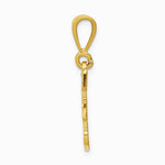 10K / 14K Yellow Gold 10KY Initial F Pendant - Product Photo