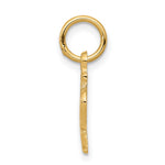 10K Yellow Gold Football Charm - Product Photo