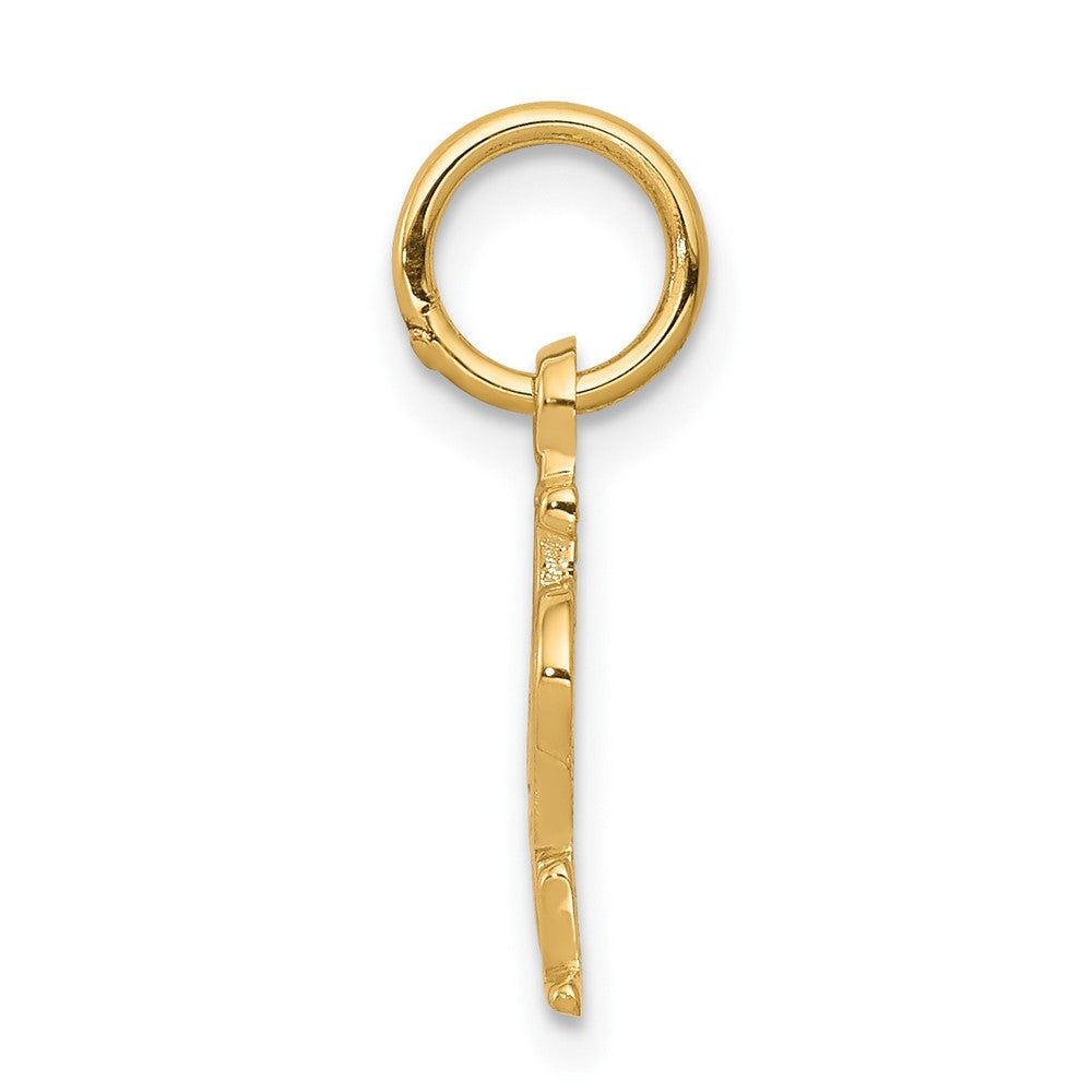 10K Yellow Gold Football Charm - Product Photo