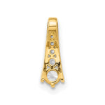 10K Polished CZ Fancy Chain Slide - Product Photo