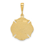 10K / 14K Yellow Gold Fire Rescue Pendant - Product Photo