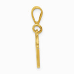 10K / 14K Yellow Gold Racing Flags Pendant - Product Photo