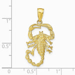 10K / 14K Yellow Gold Scorpion Charm - Product Photo