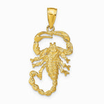 10K / 14K Yellow Gold Scorpion Charm - Product Photo