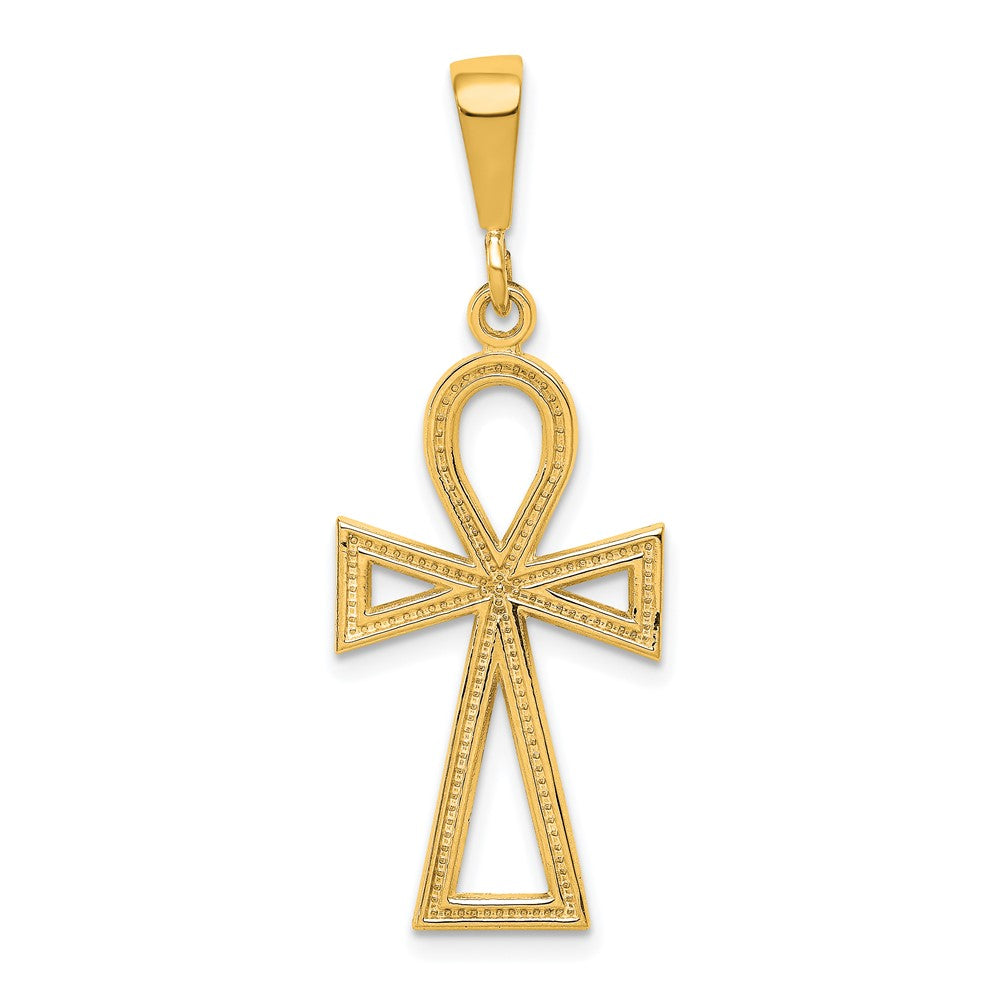 10K Yellow Gold Ankh Cross Charm