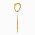 10K / 14K Yellow Gold I Love You Hand/ Sign Language Pendant - Product Photo