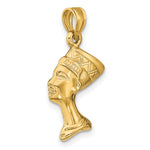 10K / 14K Yellow Gold 3-D Nefertiti Pendant - Product Photo