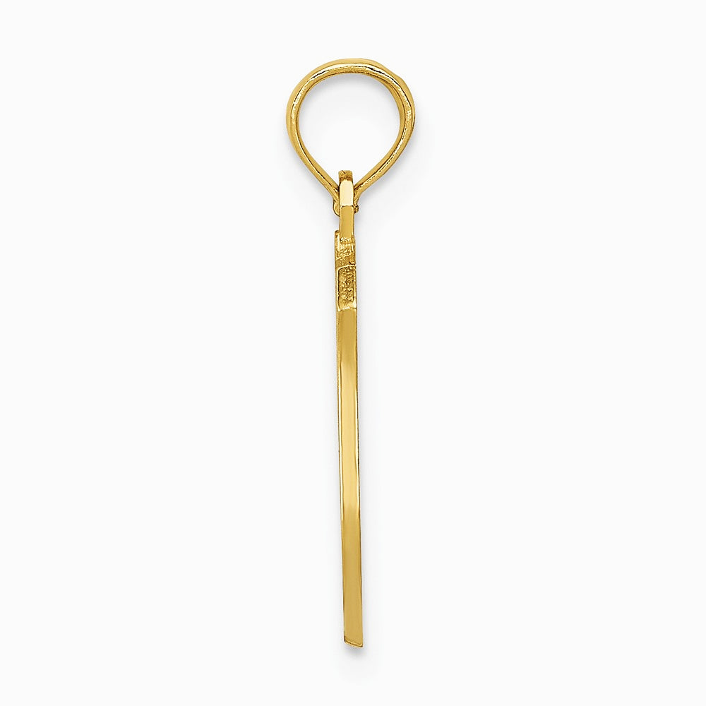 10K / 14K Yellow Gold Police Badge Pendant - Product Photo
