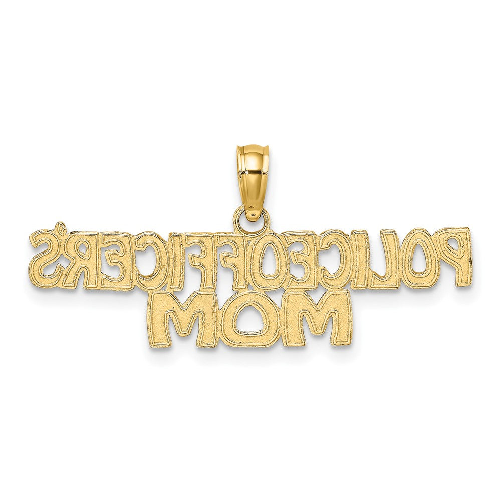 10k POLICE OFFICER'S MOM Charm - Product Photo