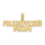 10k POLICE OFFICER'S MOM Charm - Product Photo