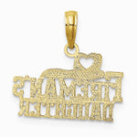 10K / 14K Yellow Gold FIREMAN'S DAUGHTER Charm - Product Photo