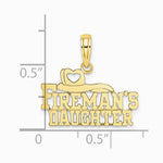 10K / 14K Yellow Gold FIREMAN'S DAUGHTER Charm - Product Photo