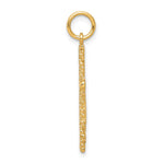 10K Yellow Gold Nugget Cross Charm - Product Photo