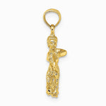 10K / 14K Yellow Gold 3-D Sagittarius Zodiac Pendant - Product Photo