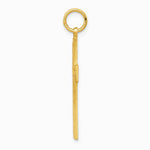 10K Yellow Gold Cross Charm - Product Photo