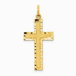10K Yellow Gold Cross Charm - Product Photo