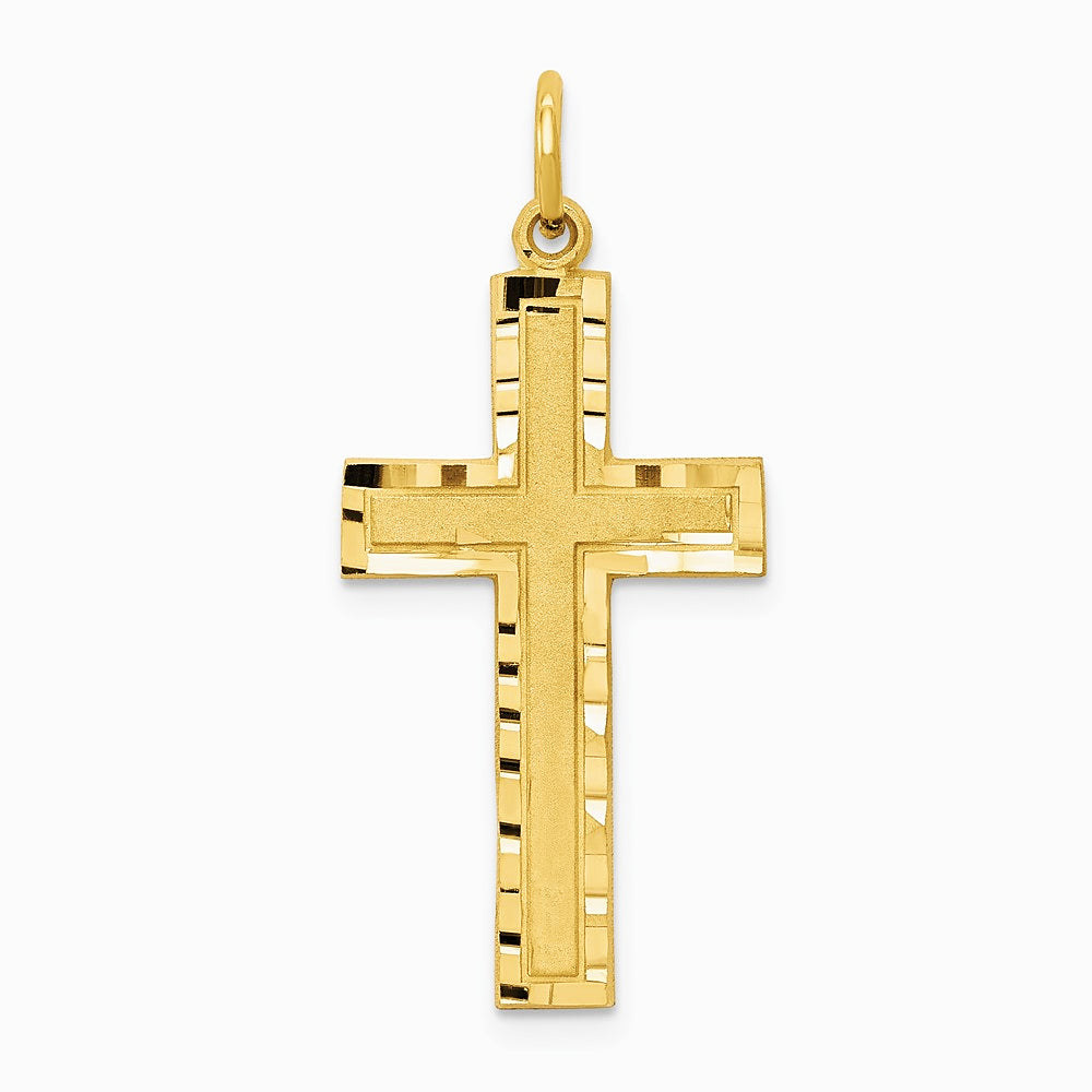 10K Yellow Gold Cross Charm