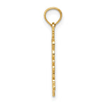 10K / 14K Yellow Gold Double Palm Trees Pendant - Product Photo