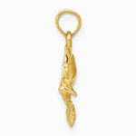 10K / 14K Yellow Gold Hummingbird Charm - Product Photo