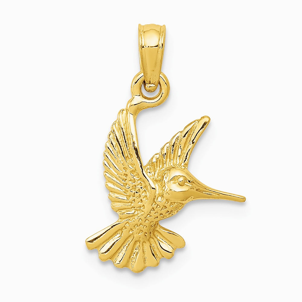 10K / 14K Yellow Gold Hummingbird Charm