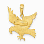 10K / 14K Yellow Gold Eagle Pendant - Product Photo