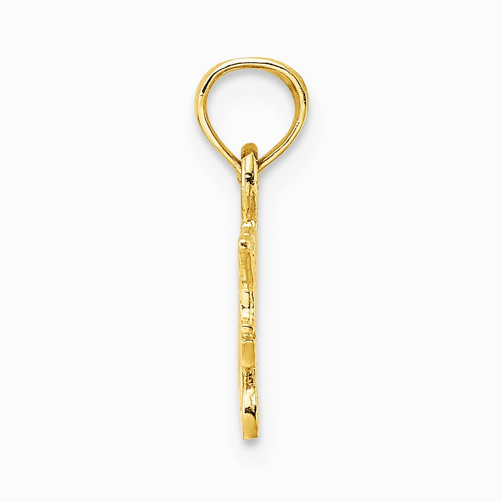 10K / 14K Yellow Gold I HEART MY CATS Charm - Product Photo