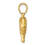 10K / 14K Yellow Gold 3-D Elephant Pendant - Product Photo