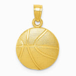 10K / 14K Yellow Gold Basketball Pendant - Product Photo