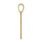 10K / 14K Yellow Gold Polished Cross Charm - Product Photo
