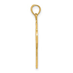 10K / 14K Yellow Gold Reversible GOD IS LOVE Celtic Cross Pendant - Product Photo