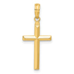 10K / 14K Yellow Gold Reversible Latin Cross Pendant - Product Photo
