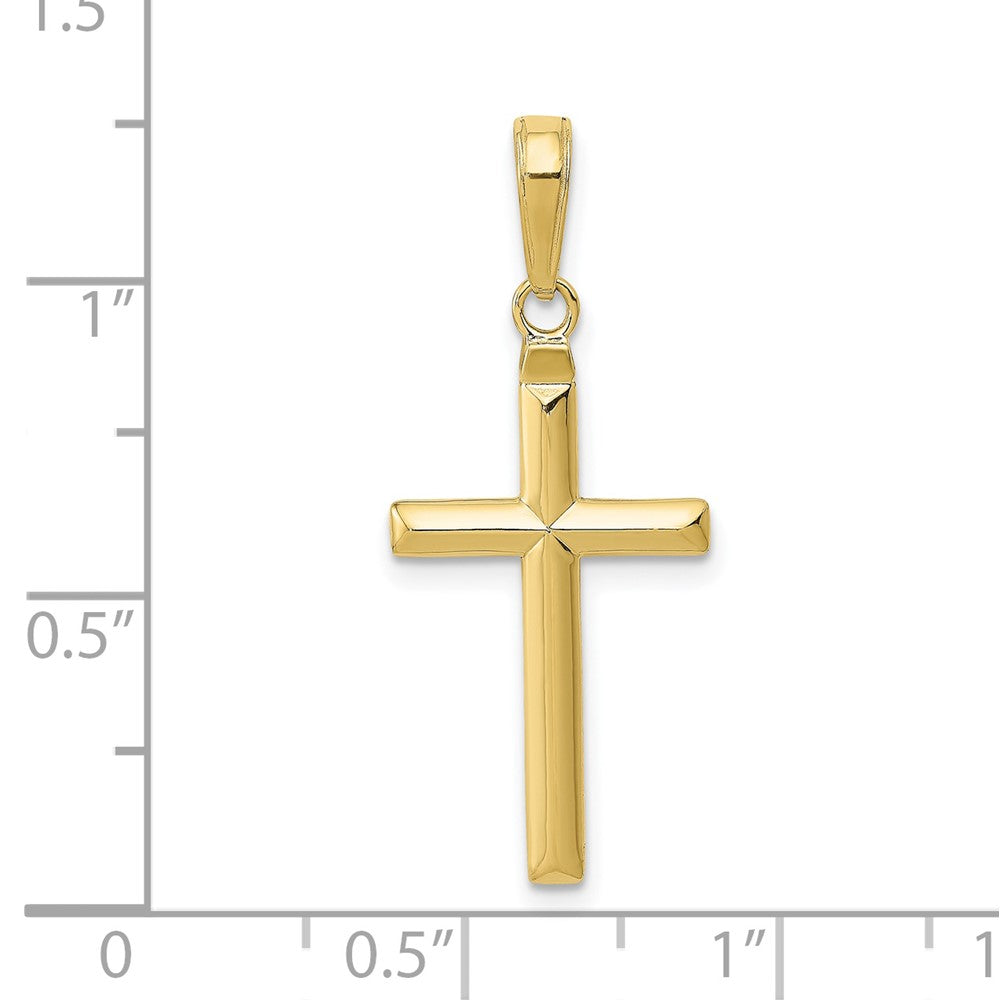 10K / 14K Yellow Gold Reversible Latin Cross Pendant - Product Photo