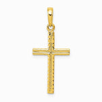 10K / 14K Yellow Gold Latin Cross Pendant - Product Photo