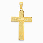 10K / 14K Yellow Gold Crucifix Pendant - Product Photo