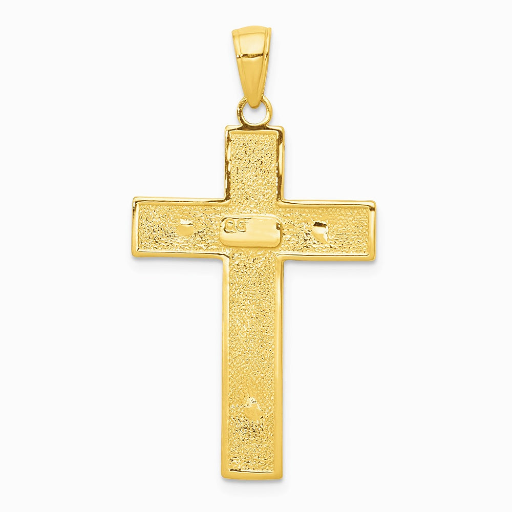 10K / 14K Yellow Gold Crucifix Pendant - Product Photo