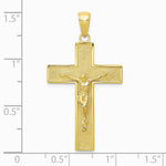 10K / 14K Yellow Gold Crucifix Pendant - Product Photo
