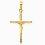 10K / 14K Yellow Gold Crucifix Pendant - Product Photo