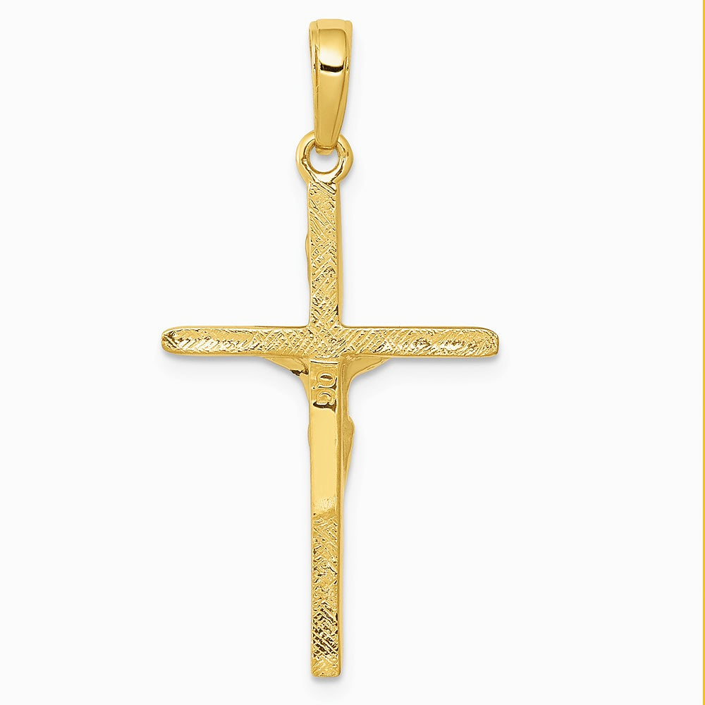 10K / 14K Yellow Gold Crucifix Pendant - Product Photo