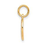 10K Yellow Gold You and Me Forever Heart Charm - Product Photo
