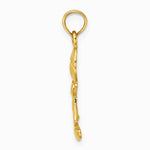 10K / 14K Yellow Gold Playful Boy with Cut Out Buttons Charm - Product Photo