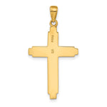 10K / 14K Yellow Gold Cross Pendant - Product Photo