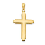 10K / 14K Yellow Gold Cross Pendant - Product Photo